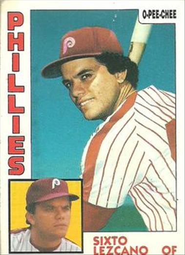 1984 O-Pee-Chee Baseball Cards 185     Sixto Lezcano